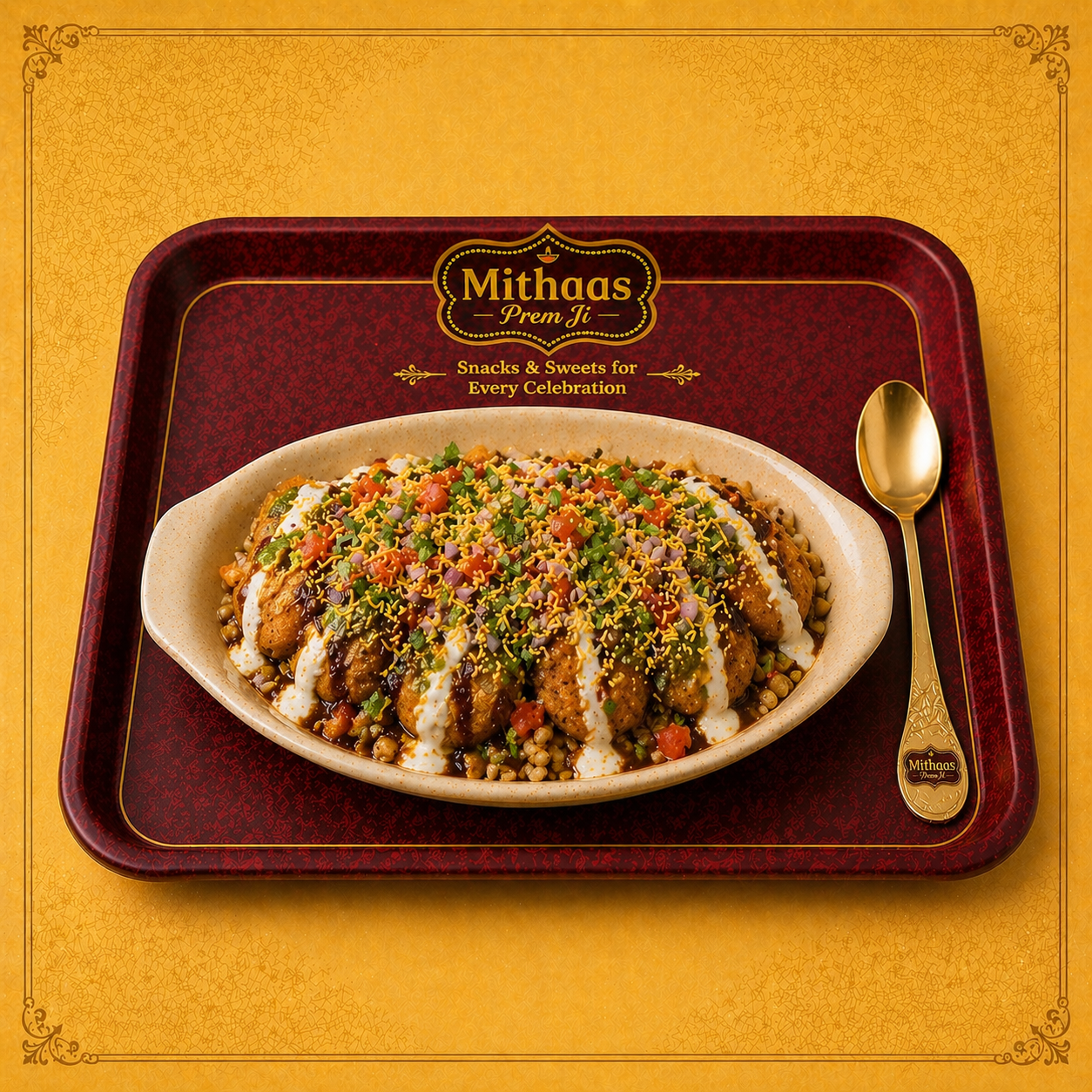 Veg Cutlet Chaat